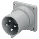 Scame Optima Panel Mount Industrial Power Connector 3P+PE Straight, 32A, 415V, Red IP44 