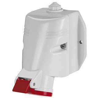 Scame OPTIMA-TOP  Wall Mount Industrial Power Connector 63A 415V IP44 Angled 3P+N+PE Red
