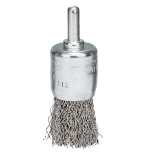 Bosch Stainless Steel Crimp Wire Abrasive Brush 0.3 mm Diameter, Shank Mount, 2608622127