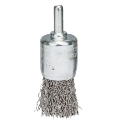 Bosch Stainless Steel Crimp Wire Abrasive Brush 0.3 mm Diameter, Shank Mount, 2608622127