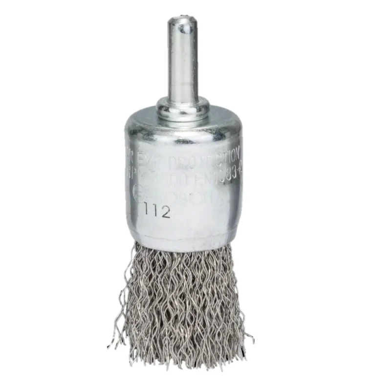Bosch Stainless Steel Crimp Wire Abrasive Brush 0.3 mm Diameter, Shank Mount, 2608622127