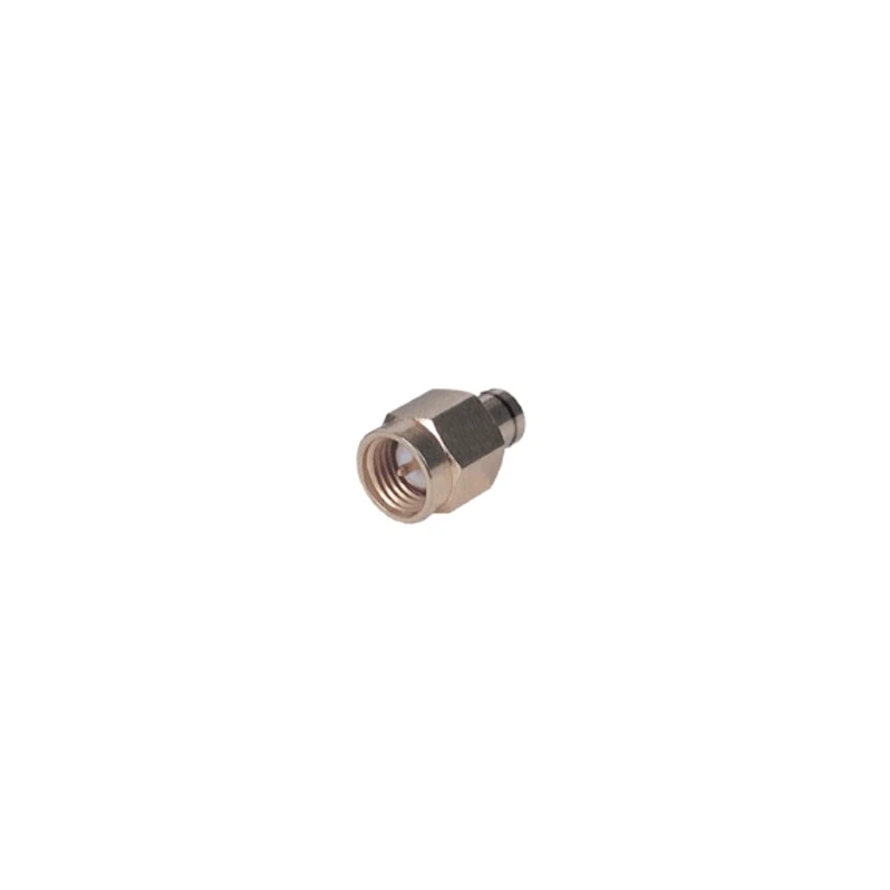 Huber+Suhner RF Series Male SMA Coaxial Cable Connector, 50Ω, Straight, Crimp, Brass Body, Gold Plating 65_SMA-50-0-25/11-_YE