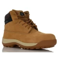 RS PRO Honey Fibreglass Toe Capped Men's Ankle Safety Boots, Size 12, EU 47, Composite Midsole, SRA, EN ISO 20345 RS35