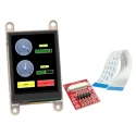 4D Systems LCD Colour Display Touch Screen 60.96mm, 240 x 320 Pixel, Serial Interface, Resistive Touch gen4-uLCD-24DT
