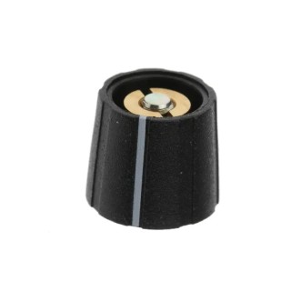 Sifam Black Potentiometer Knob, 15.5 mm Diameter, Nylon, Circular Shaft, 4 mm, S151 004B