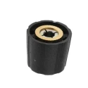 Sifam Black Potentiometer Knob, 15.5 mm Diameter, Nylon, Circular Shaft, 4 mm, S151 004B