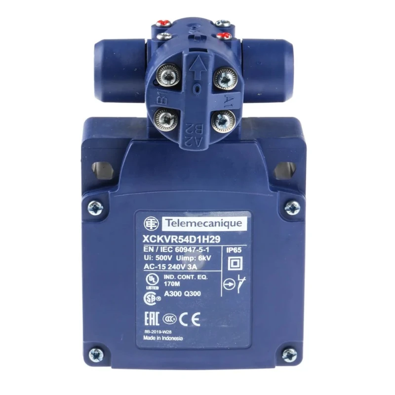 Telemecanique Sensors OsiSense XC Rod Limit Switch DP Plastic IP65 240V AC 10A XCKVR54D1H29