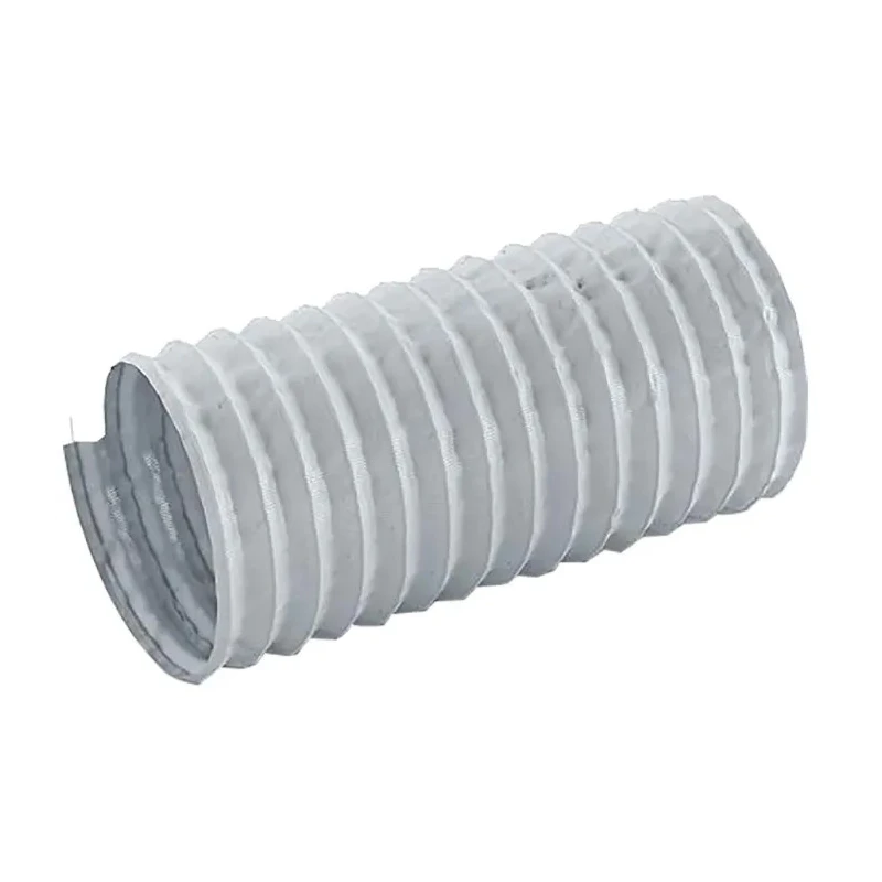 Contitech Grey Polyvinyl Chloride, Polyethylene Terephthalate Reinforced Flexible Ducting 12 m 203 mm ID 9130682036600