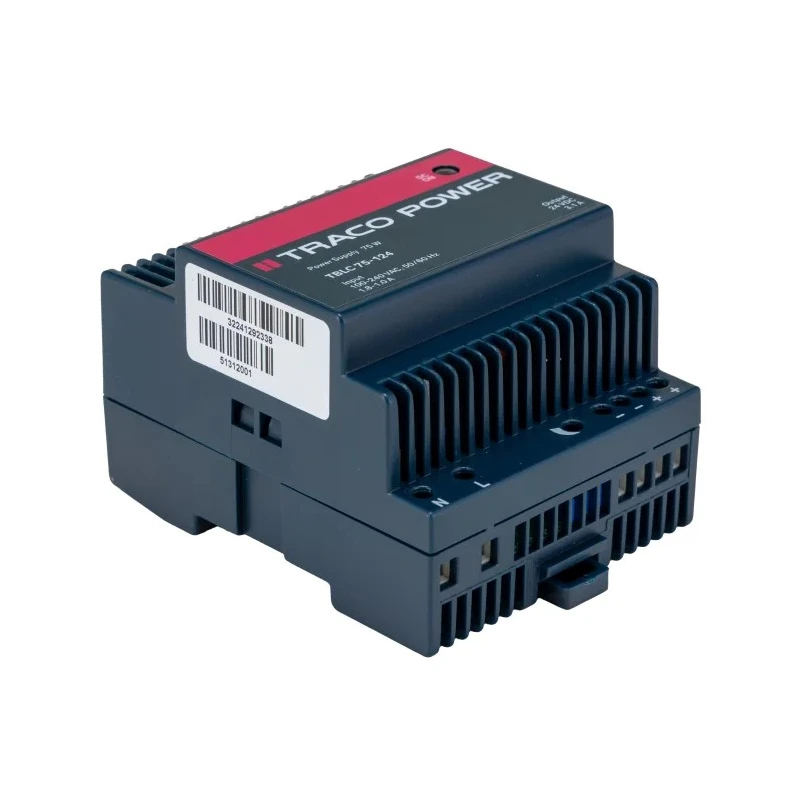 TRACOPOWER Switched Mode DIN Rail Power Supply, 75W, 264V AC Input, 28V DC Output, 3.1A, TBLC 75-124