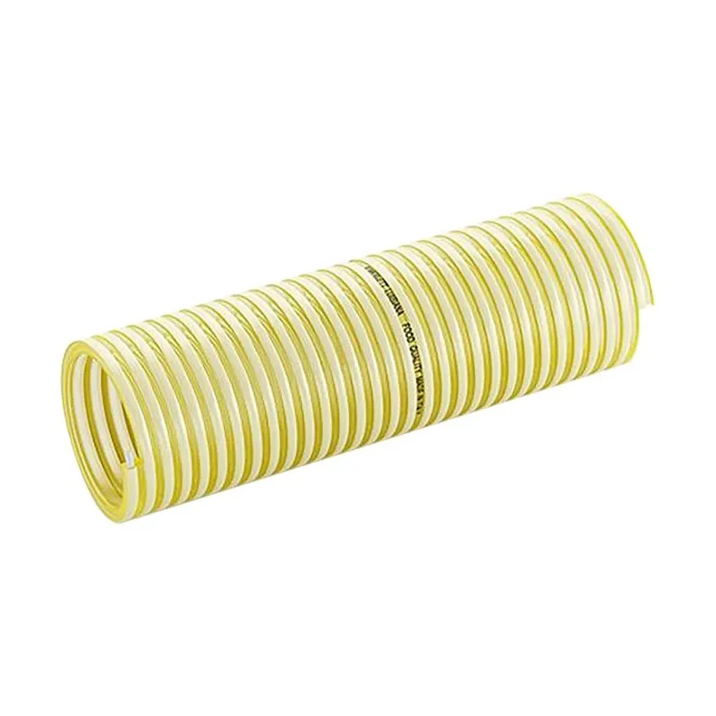 Contitech Luisiana Polyvinyl Chloride Hose Pipe, 60 mm ID, 69 mm OD, Yellow, Food Grade, 10 m 9110200600000