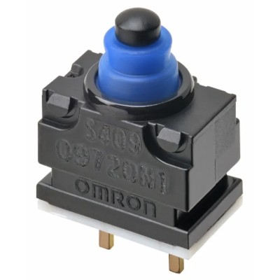Omron Pin Plunger Subminiature Micro Switch 13.5V DC, 1mA, SPST-NC, PCB Terminal, IP67 D2GW-A02H