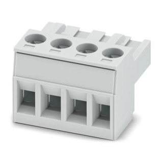 Phoenix Contact Pluggable Terminal Block, 4 Contacts, 5 mm Pitch, 1 Row, Polyamide Housing, 320V, 12A, Straight 1878037