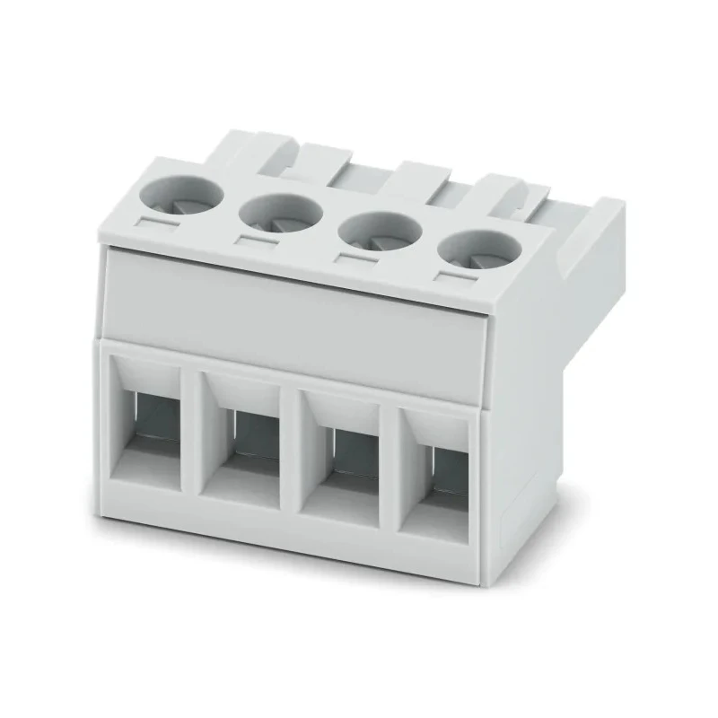 Phoenix Contact Pluggable Terminal Block, 4 Contacts, 5 mm Pitch, 1 Row, Polyamide Housing, 320V, 12A, Straight 1878037