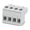 Phoenix Contact Pluggable Terminal Block, 4 Contacts, 5 mm Pitch, 1 Row, Polyamide Housing, 320V, 12A, Straight 1878037
