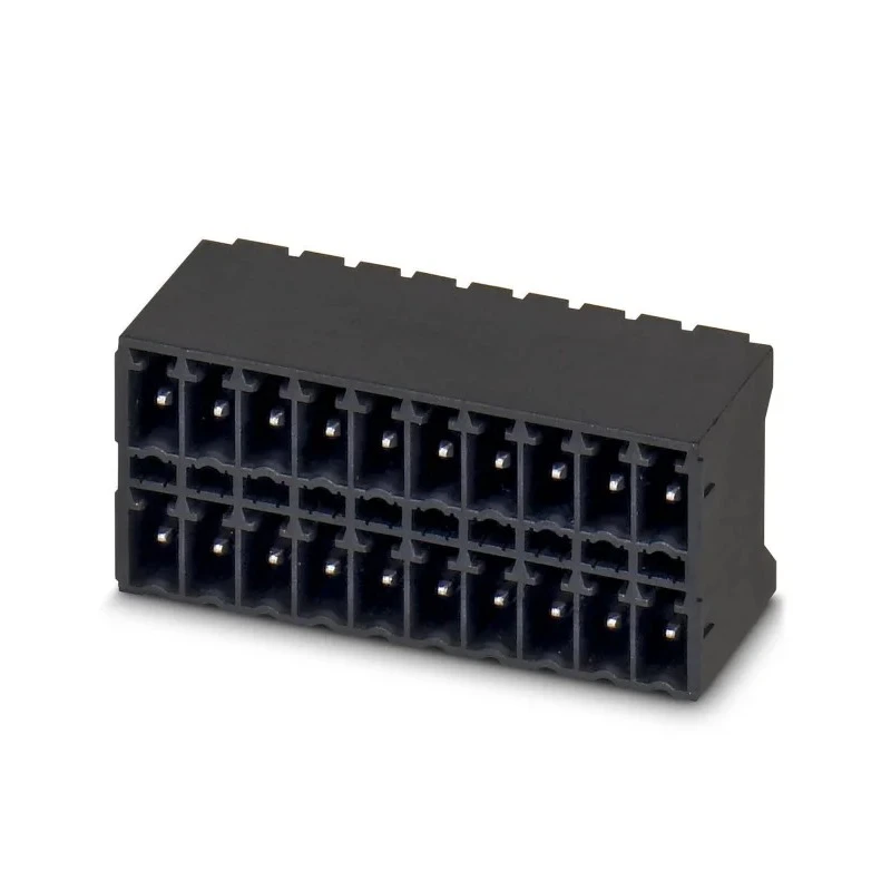 Phoenix Contact Pluggable Terminal Block, 8-Contact, 3.5 mm Pitch, 2 Row, Male, Straight, Liquid Crystal Polymer 1953732