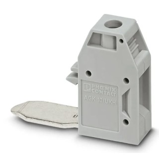 Phoenix Contact AGK 10-UKH 50 Series Pick-Off Terminal Block, Polyamide, Grey, 57A 1000V, For DIN Rail, 3001763