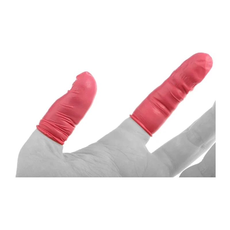 RS PRO Pink Latex Finger Cots, Medium, Anti-Static, ESD Safe, Powder-Free, 720 Per Pack 241-8403