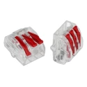 HellermannTyton Insulated Wire Splice Connector, Tin Plated, Polycarbonate, 14-28 AWG, HCRN-3