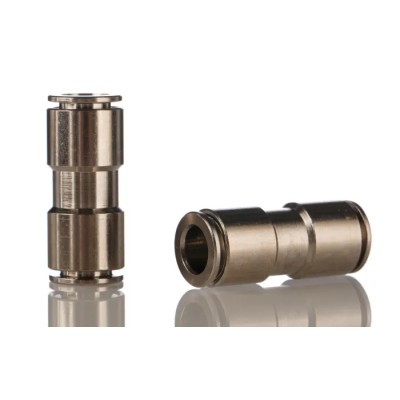 Festo Nickel Plated Brass Pneumatic Fitting Straight Tube-to-Tube Adapter Push-in 8 mm NPQH-D-Q8-E-P10