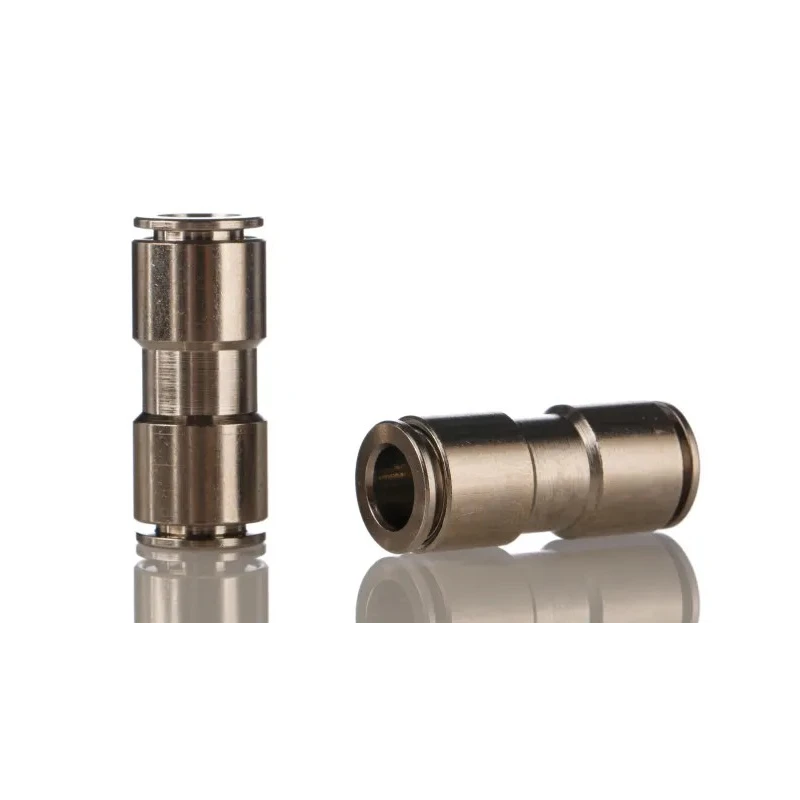 Festo Nickel Plated Brass Pneumatic Fitting Straight Tube-to-Tube Adapter Push-in 8 mm NPQH-D-Q8-E-P10