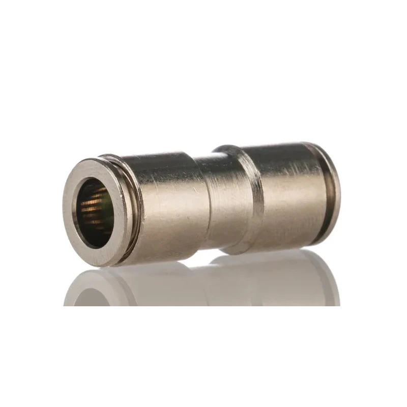 Festo Nickel Plated Brass Pneumatic Fitting Straight Tube-to-Tube Adapter Push-in 8 mm NPQH-D-Q8-E-P10