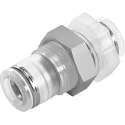 Festo NPQP Series Pneumatic Fitting, Push-in to Threaded, Polypropylene, 10 bar, -20°C to 60°C NPQP-H-Q8-E-FD