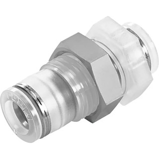 Festo NPQP Series Pneumatic Fitting, Push-in to Threaded, Polypropylene, 10 bar, -20°C to 60°C NPQP-H-Q8-E-FD
