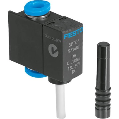 Festo Pressure Sensor Analogue Output, Relative Pressure, IP40, 0 bar, 30V DC, -1 bar Minimum, 