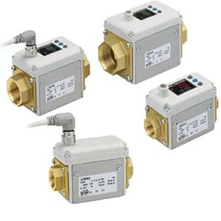 SMC LFE Series Direct Bracket Flow Controller, 100 L/min, Analogue Output, LCD Display, 24V DC, LFE2D6F