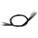 Molex Crimped Wire Cable, 300 mm, Black, 28 AWG, Male Crimp Terminals, UL Listed 79758-1013