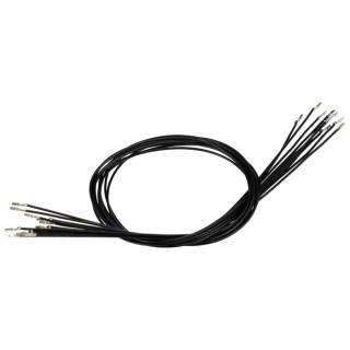 Molex Crimped Wire Cable, 300 mm, Black, 28 AWG, Male Crimp Terminals, UL Listed 79758-1013
