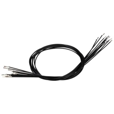 Molex Crimped Wire Cable, 300 mm, Black, 28 AWG, Male Crimp Terminals, UL Listed 79758-1013