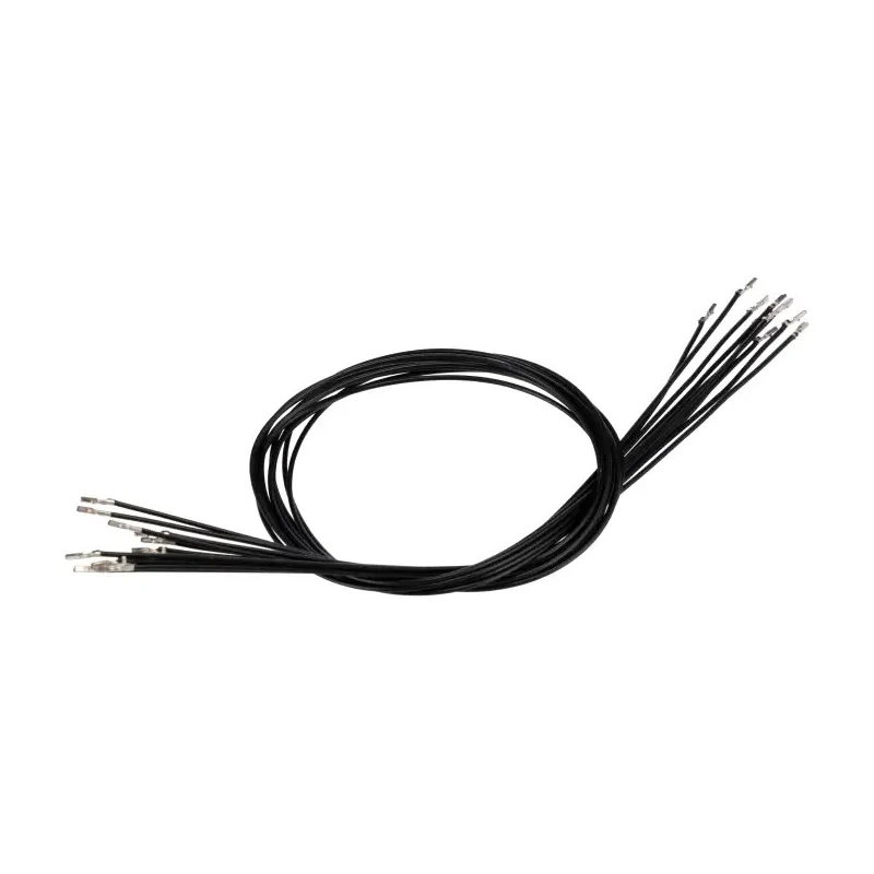 Molex Crimped Wire Cable, 300 mm, Black, 28 AWG, Male Crimp Terminals, UL Listed 79758-1013
