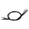 Molex Crimped Wire Cable, 300 mm, Black, 28 AWG, Male Crimp Terminals, UL Listed 79758-1013