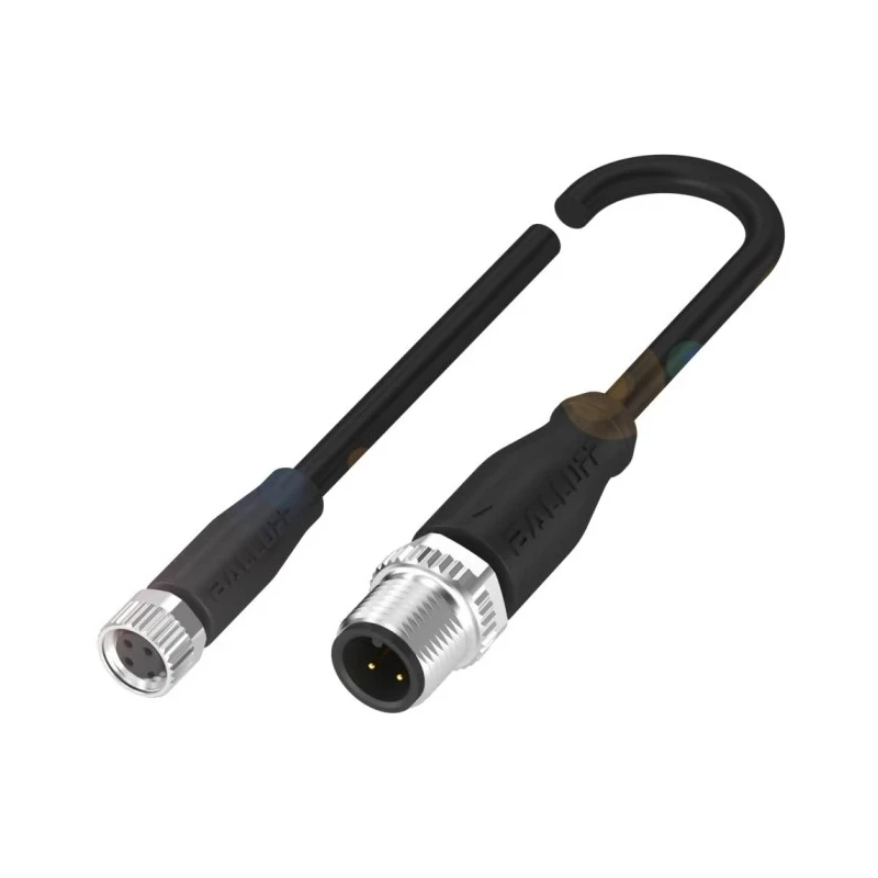 Balluff Female 4 Way Straight to Male 4 Way Sensor Actuator Cable, Polyurethane Jacket, 10m, 250V, IP67/IP68/IP69K BCC0C61