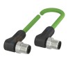Balluff Sensor Actuator Cable, 4-Way Male Right Angle to Male 4-Way M12, PUR Jacket, 250V, 5m BCC0JH0