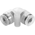 Festo Polypropylene Pneumatic Elbow Tube-to-Tube Adapter NPQP-L-Q10-E-FD-P10, 10 Bar, Food Grade, CRC3, 60°C