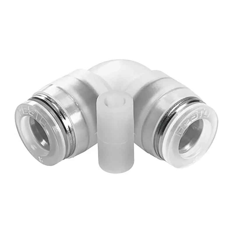 Festo Polypropylene Pneumatic Elbow Tube-to-Tube Adapter NPQP-L-Q10-E-FD-P10, 10 Bar, Food Grade, CRC3, 60°C