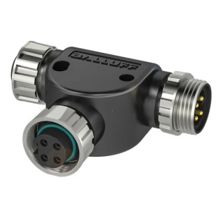 Balluff Circular Connector Adapter 300V AC/DC, 9A, IP67, T-Splitter Design BCC0AA6