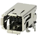 TE Connectivity Type I Surface Right Angle Mini I/O Connector Female, 8 Way, Shielded 2294417-1