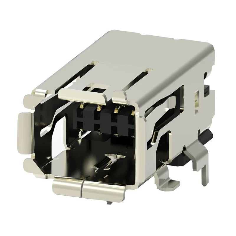 TE Connectivity Type I Surface Right Angle Mini I/O Connector Female, 8 Way, Shielded 2294417-1