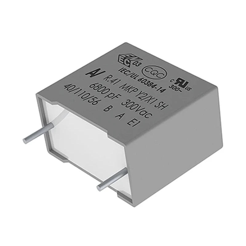 KEMET R41 Film Capacitor Y2, Through Hole, 4.7nF, ±20%, 300V AC 300V DC R413F147040M1M