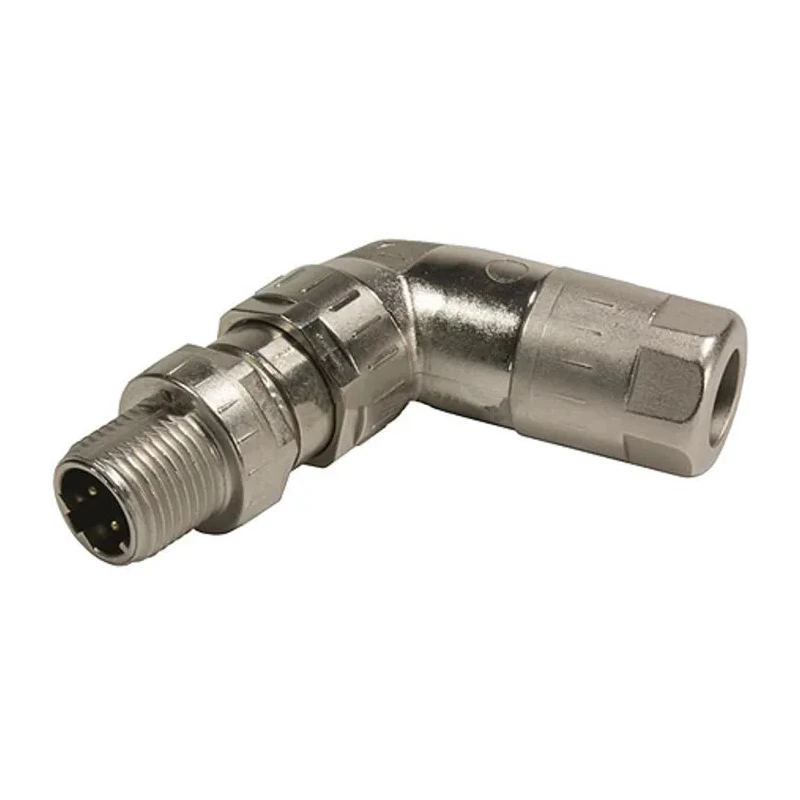 HARTING Circular Connector 8 Contacts Cable M12 Plug Male IP65 IP67 Zinc Housing Right Angle Crimp 2A 30V 21038213805