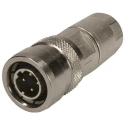 HARTING Circular Connector 4 Contacts Cable Mount Socket Male M12 250V 4A IP54 Crimp Zinc 21038811430