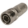 HARTING Circular Connector 4 Contacts Cable Mount Socket Male M12 250V 4A IP54 Crimp Zinc 21038811430