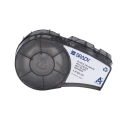 Brady White Polyester Label Tape, Black Print, Laminated, 38.1 mm Width x 19.05 mm Length, Compatible with M21-30-423