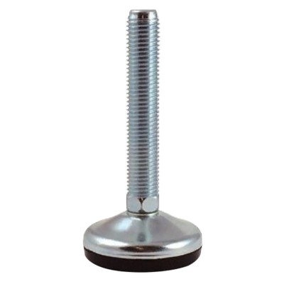 RS PRO M12 80 mm Diameter Adjustable Foot, Stainless Steel, 1000 kg Static Load, 10° Tilt Angle 126-3560