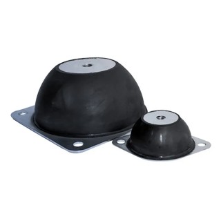 RS PRO Round M10 Anti-Vibration Mount Screw, 140 kg Compression, 136 mm OD, 40 mm Height 126-3580