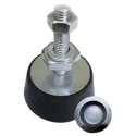 RS PRO Cylindrical M8 Anti-Vibration Mount, 40 kg Compression, 49 mm OD, 20 mm Height, Natural Rubber 126-3902