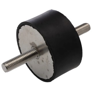 RS PRO Cylindrical M12 Anti-Vibration Mount Male to Male Bobbin 178 kg Compression 75 mm OD 40 mm H 126-3915